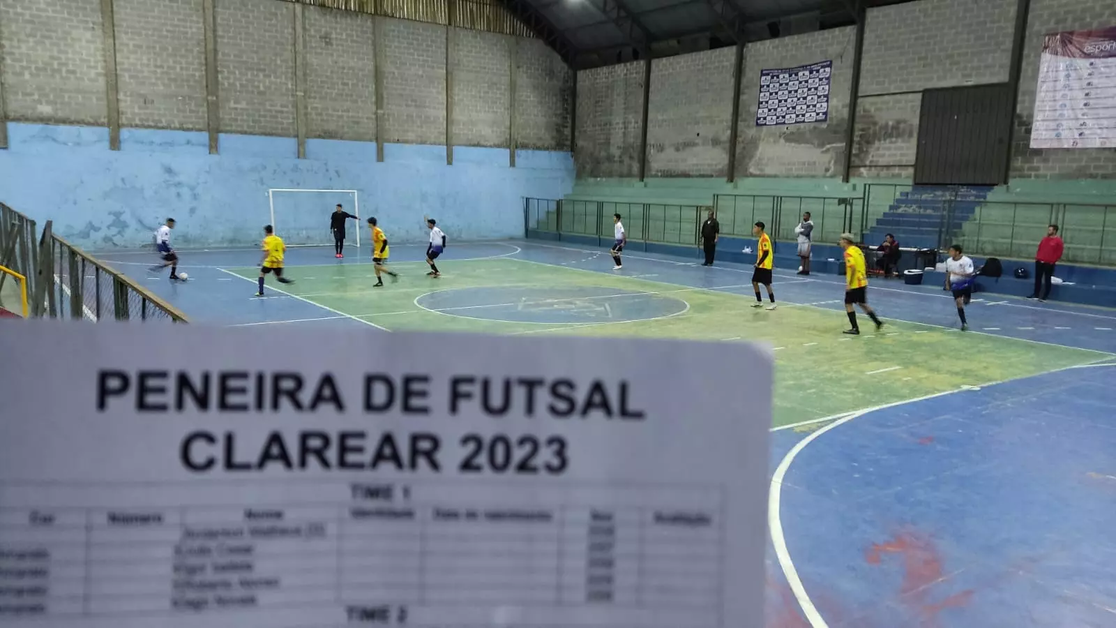 Clarear realiza peneira de futsal em Santos Dumont